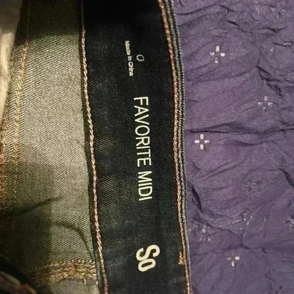 SO Favorite Midi Jean Shorts Blue Size 0 - Picture 4 of 4